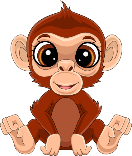 (s337-2-3M) Baby Chimp