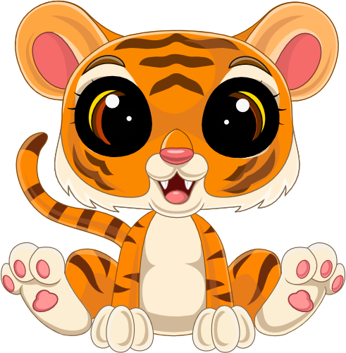 (s337-2-3P) Baby Tiger