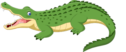(s337-2-1T) Aligator Crocodile