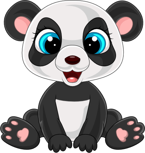 (s337-2-3W) Baby Panda