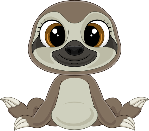 (s337-2-3Y) Sitting Sloth