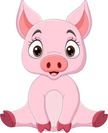 (s337-03-1H) Baby Pig