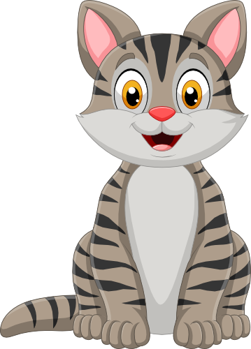 (s337-4-1O) Tan Striped Cat