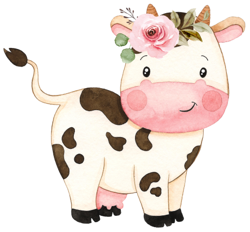 (s034-1-M) Cow Flowers