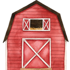(s034-3-B)  Red Barn Windmill