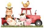 (s034-04-A)  Red Tractor Farm Animals 1, 2 Any Age