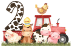 (s034-04-A)  Red Tractor Farm Animals 1, 2 Any Age