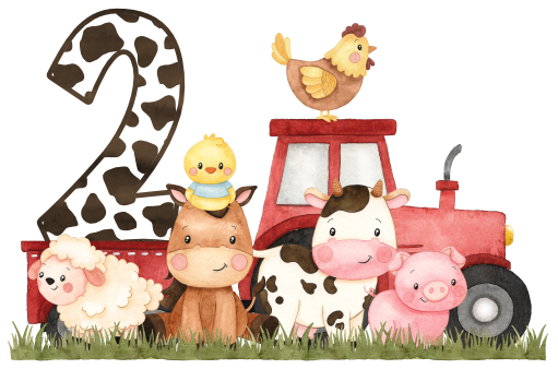 (s034-04-A)  Red Tractor Farm Animals 1, 2 Any Age