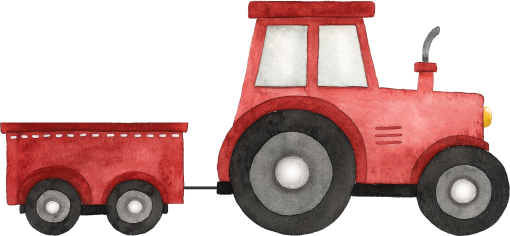 (034-04-B)  Red Tractor