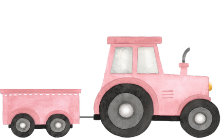 (034-06-B) Pink Tractor