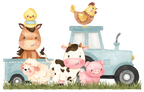 (s034-08-A)  Blue Tractor Farm Animals 1, 2 Any Age