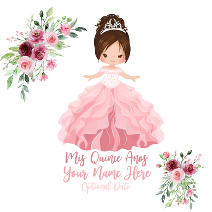 (342-05) Mis Quince Anos, Mis Quinceanera, 15 Fifteen, Sweet 16 Sixteen