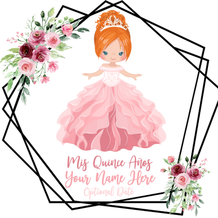 (342-05) Mis Quince Anos, Mis Quinceanera, 15 Fifteen, Sweet 16 Sixteen