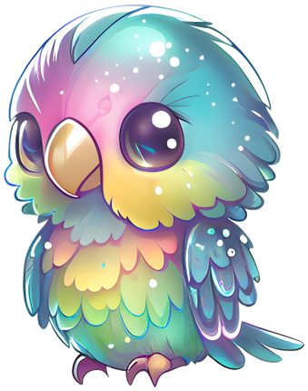 (s343-2-A) Colorful Parrot