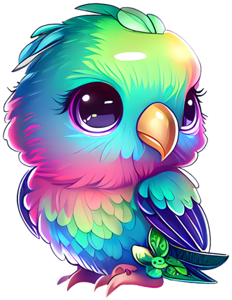 (s343-2-B) Colorful Parrot