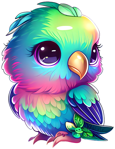 (s343-2-B) Colorful Parrot