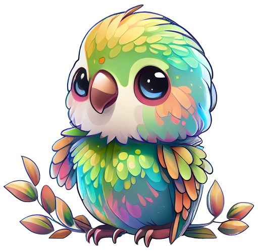 (s343-2-C) Colorful Parrot