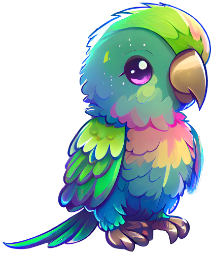 (s343-2-D) Colorful Parrot
