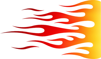 (344-01) Hot Rod Flames Flame Flaming