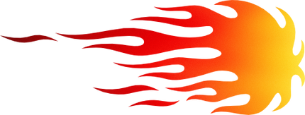 (344-01) Hot Rod Flames Flame Flaming