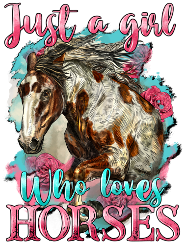 (s346-3A) Just a Girl Who Loves Horses