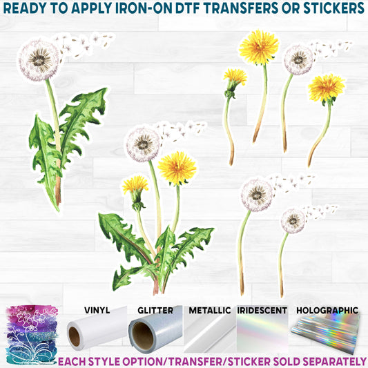 (s347) Watercolor Dandelions