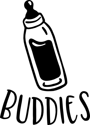 (s350) Drinking Buddies Baby Milk Bottle