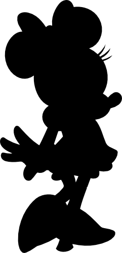 (351-D1-1Y) Minnie Mouse Silhouette