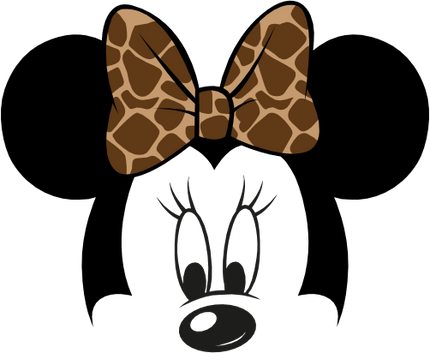 (351-D1-2P) Safari Minnie Mouse Face