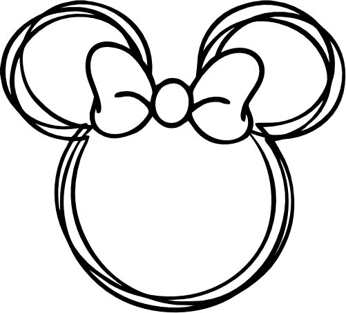 (351-D1-2L) Minnie Sketch Head