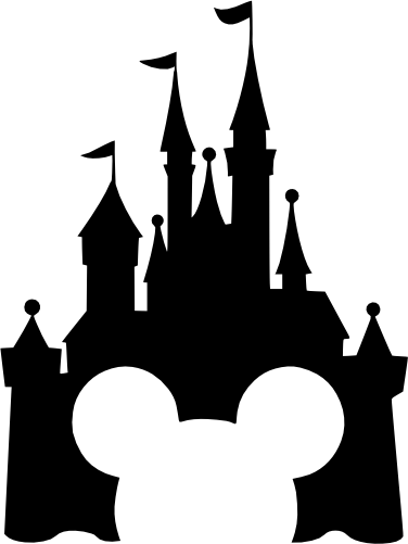 (351-D1-2M) Mickey Mouse Cutout Castle