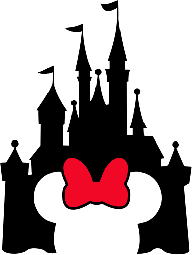 (351-D1-2N) Minnie Mouse Cutout Castle