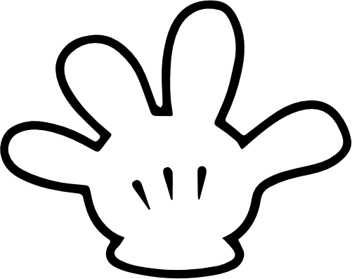 (s351-D1-15-R2) Mickey Mouse Hand Waving