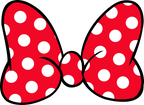 (s351-D1-07-L) Minnie Mouse Bow
