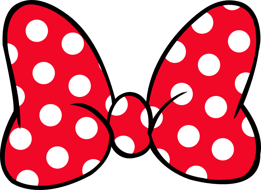 (s351-D1-07-L) Minnie Mouse Bow