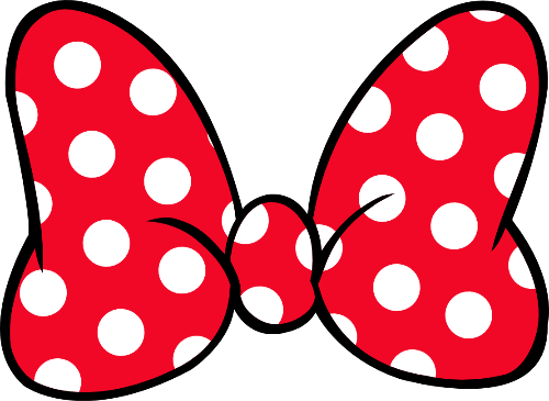 (351-D1-1L) Minnie Mouse Bow