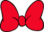 (s351-D1-07-L) Minnie Mouse Bow