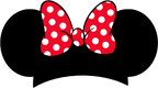 (s351-D1-07-K) Minnie Mouse Ear Hat