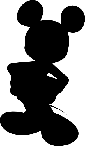 (351-D1-1S) Mickey Mouse Silhouette