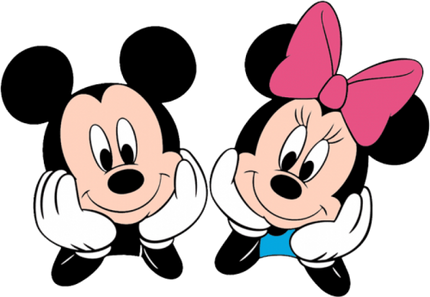 (351-D1-4A) Mickey & Minnie