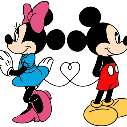(351-D1-4B) Mickey & Minnie