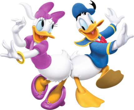 (351-D1-4D) Daisy & Donald