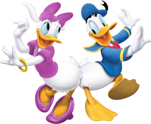 (351-D1-4D) Daisy & Donald