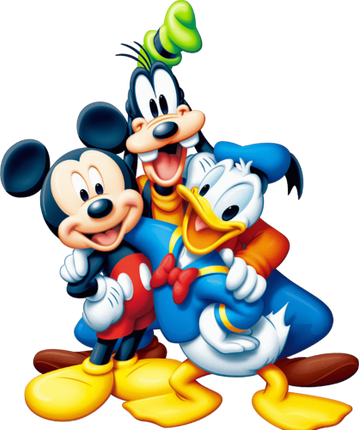 (351-D1-4G) Mickey, Goofy, Donald