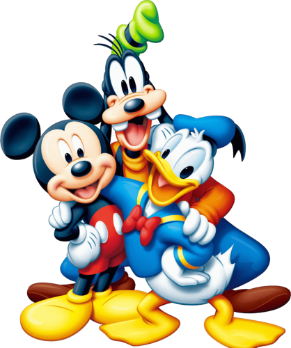 (351-D1-4G) Mickey, Goofy, Donald