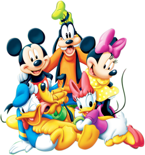 (351-D1-4H) Mickey, Goofy, Pluto, Donald, Daisy, Minnie