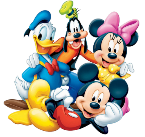 (351-D1-4I) Mickey, Donald, Goofy, Minnie