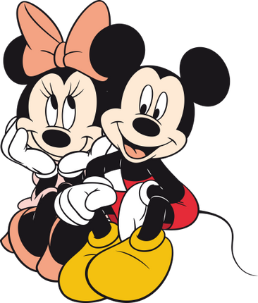 (351-D1-4L) Mickey & Minnie