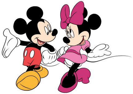 (351-D1-3X) Mickey & Minnie