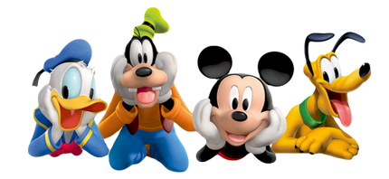 (351-D1-3Z) Donald, Goofy, Mickey, Pluto